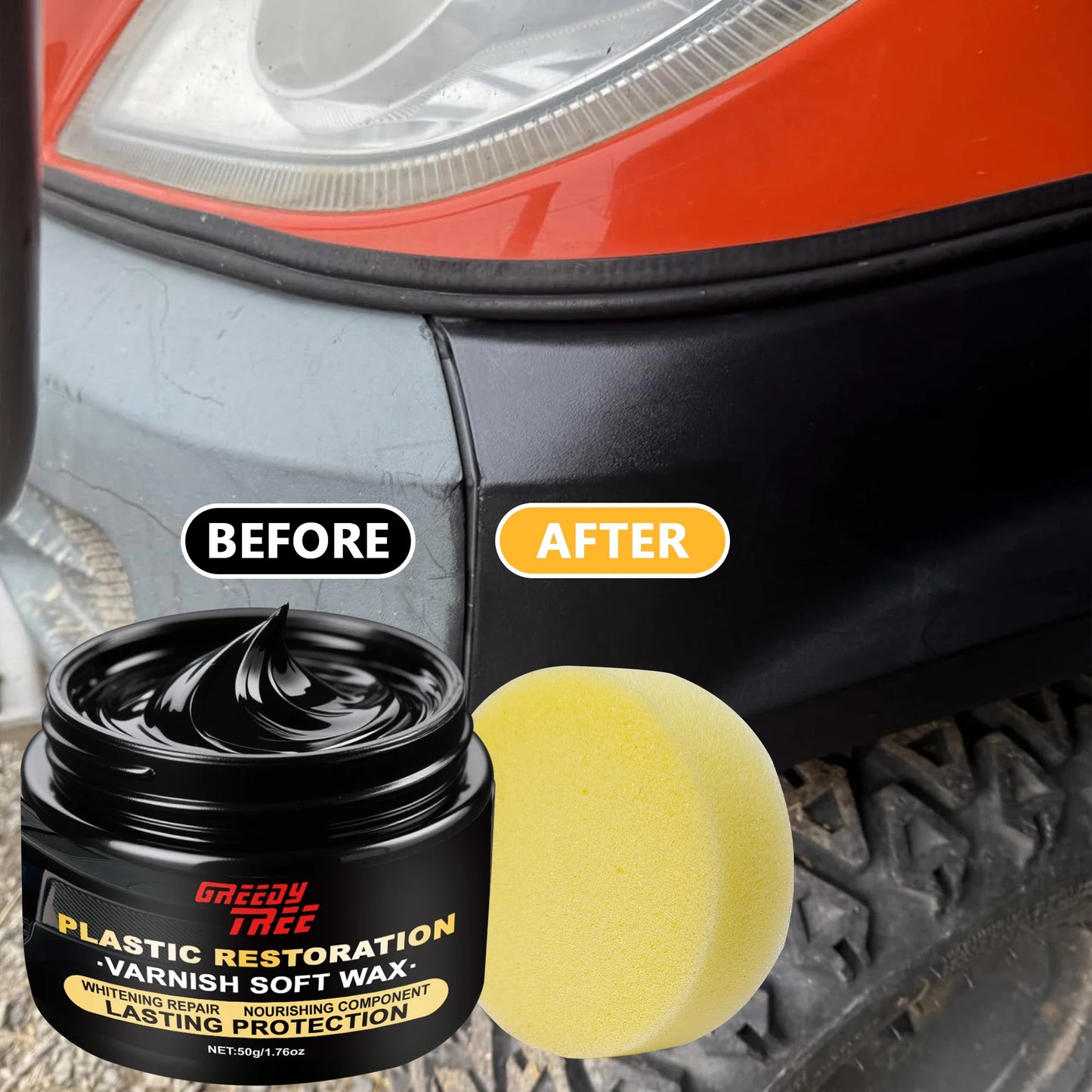 Plastic & Rubber Repair Paste – Scratch Restore & Gloss Finish