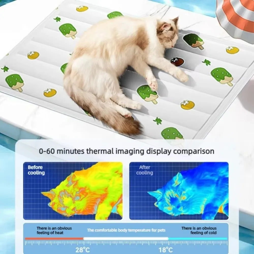 Washable Dog Cooling Mat | Non-Slip Anti-Scratch Pet Pad