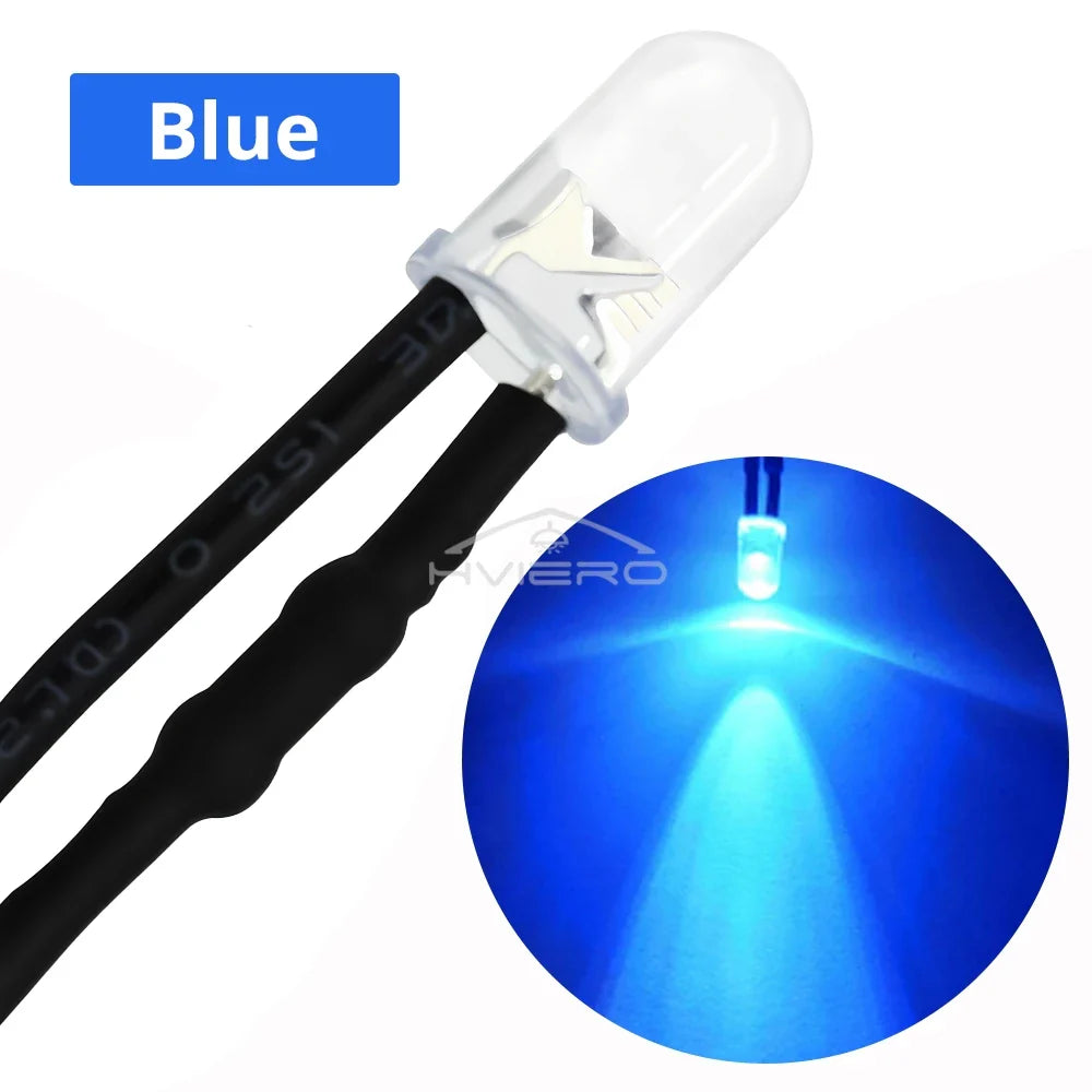 5mm DC 12V Pre-Wired LED Diodes | Atmosphere Lighting Bulbs