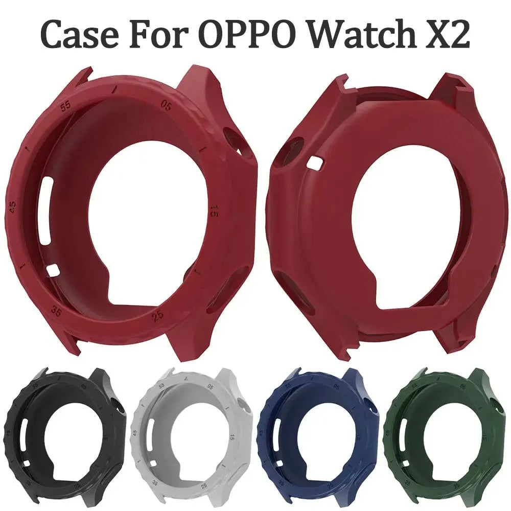 Silicone Case for OPPO Watch X2 – Anti-Scratch Bumper Cover