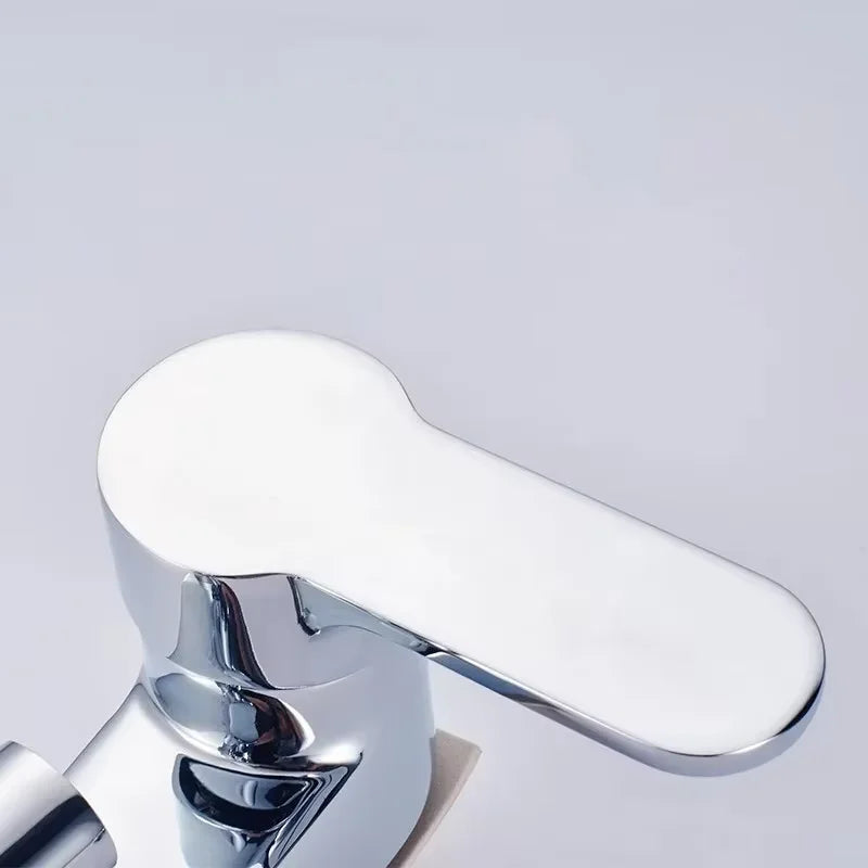 Chrome Single Handle Basin Faucet | Hot & Cold Mixer Valve