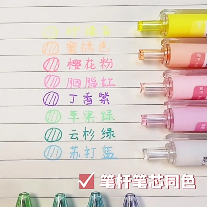Bview Art Juice Pastel Handbook Pen Highlighter Student Stationery
