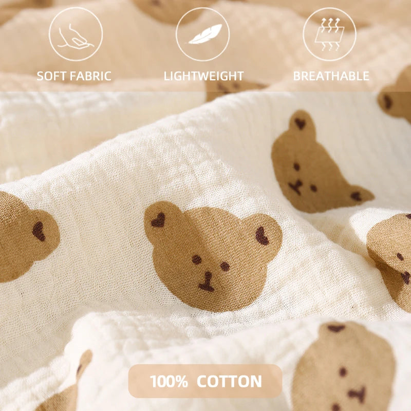 Battilo 100% Cotton Baby Blanket Soft Breathable Muslin Swaddle Blanket for Newborn Infant Plaid Receiving Blankets Toddler Gift Peaceful Pleasures Health and Wellness
