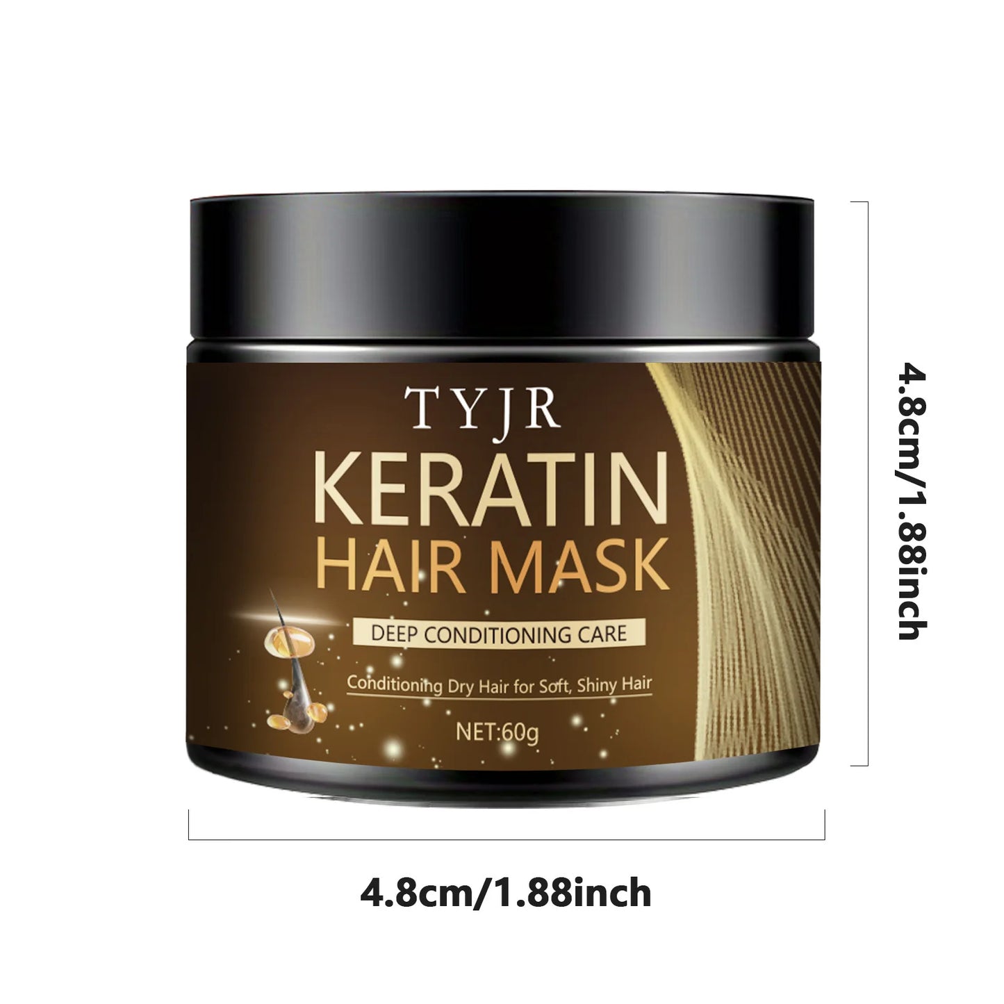 Keratin Hair Mask 60g – Repair Frizzy & Damaged Hair