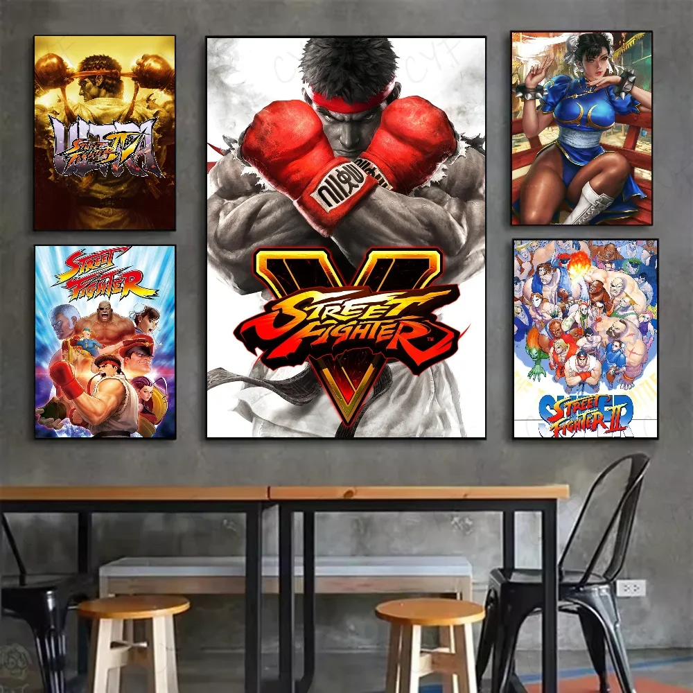 Game Street Fighter Poster Aesthetic Canvas Painting Prints Wall Art Picture for Bedroom Home Decor Peaceful Pleasures Health and Wellness