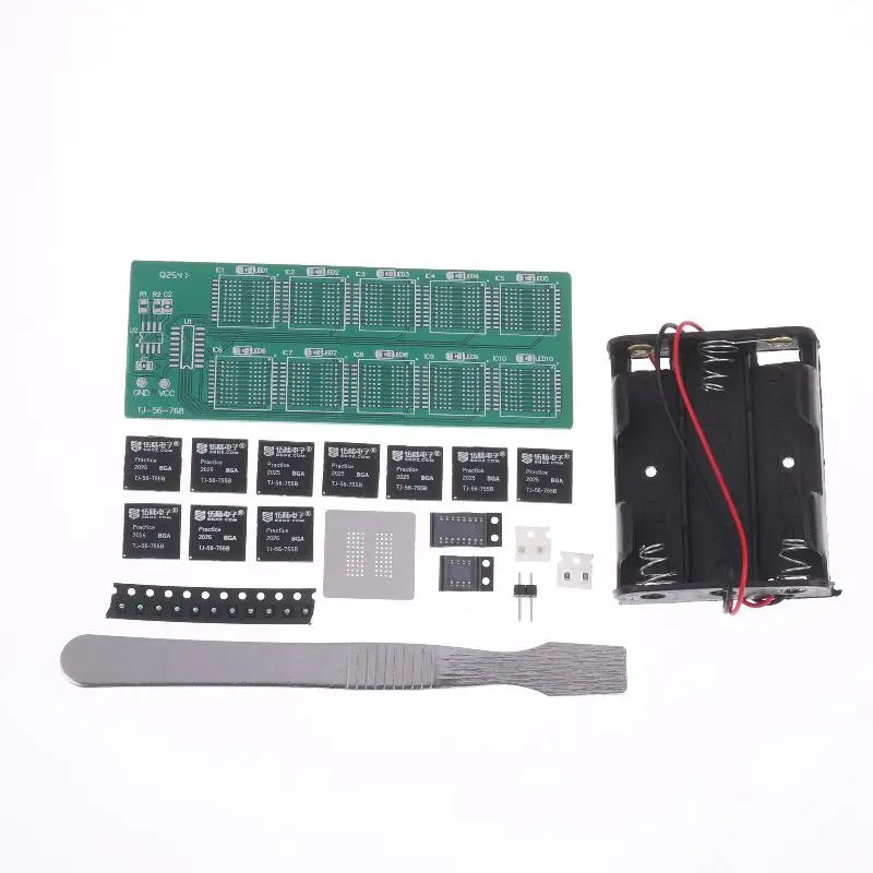 DIY Soldering Kit – LED Light Chaser & BGA Practice for Beginners