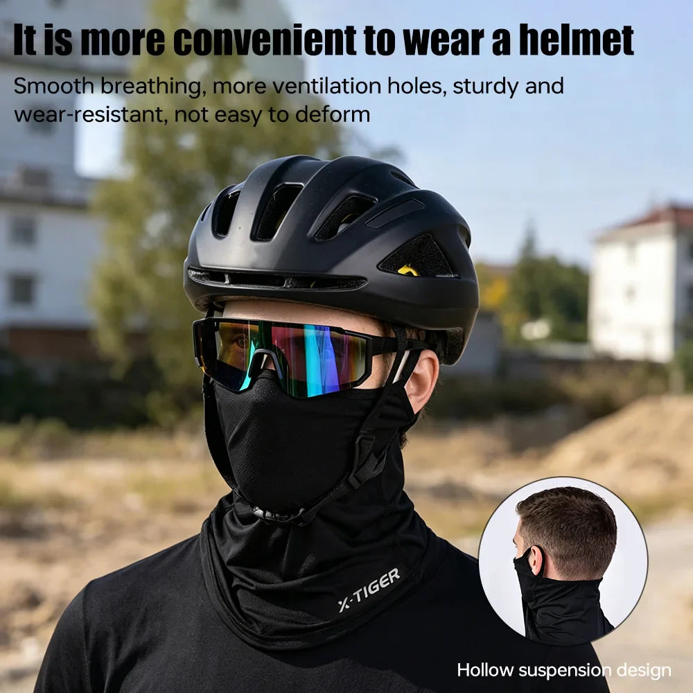 X-TIGER UPF50+ Ice Silk Cycling Face Mask | UV Neck Scarf