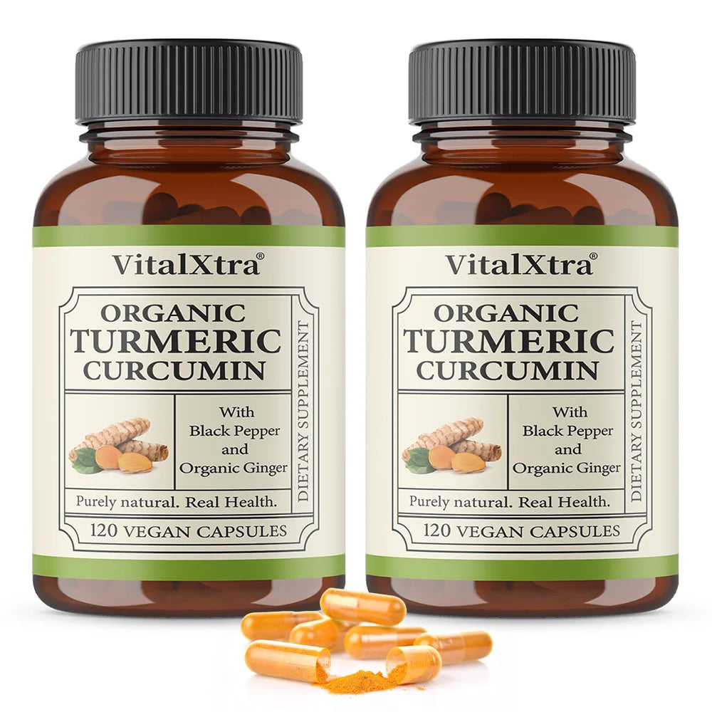 Turmeric Curcumin with Black Pepper,with 95% Curcuminoids,Extra Strength Turmeric,Enhanced Absorption,Joint Support Supplement Peaceful Pleasures Health and Wellness 120 count-2 bottle