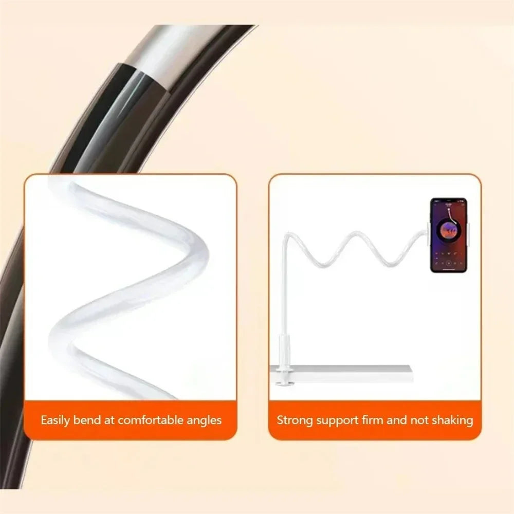 Gooseneck Phone Holder 31" Flexible Long Arm Clip Mount
