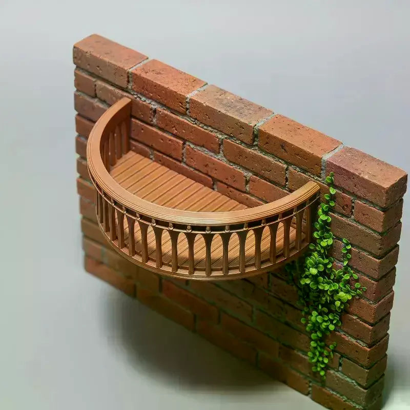 Dollhouse Wall Mounted Storage Rack | European Mini Cabinet