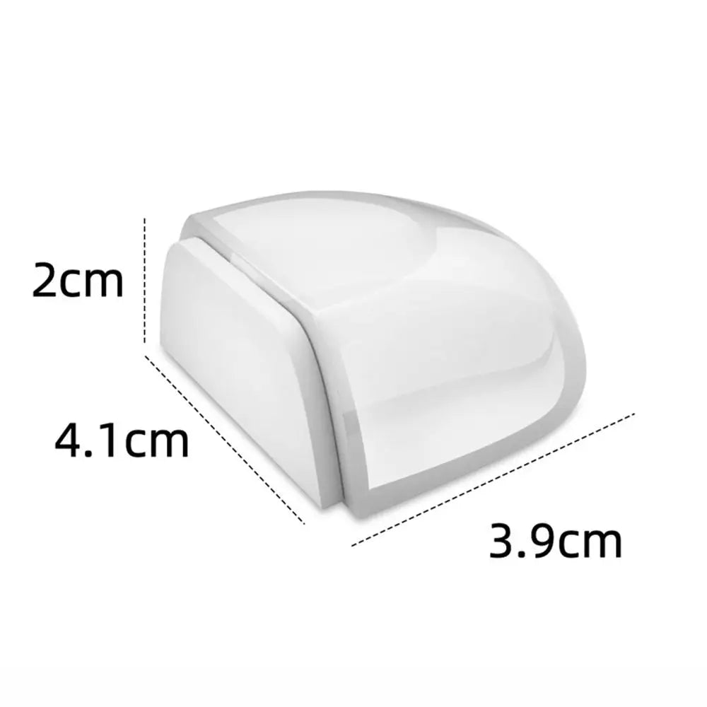 Clear Acrylic Door Stop – Self-Adhesive Wall & Floor Protector