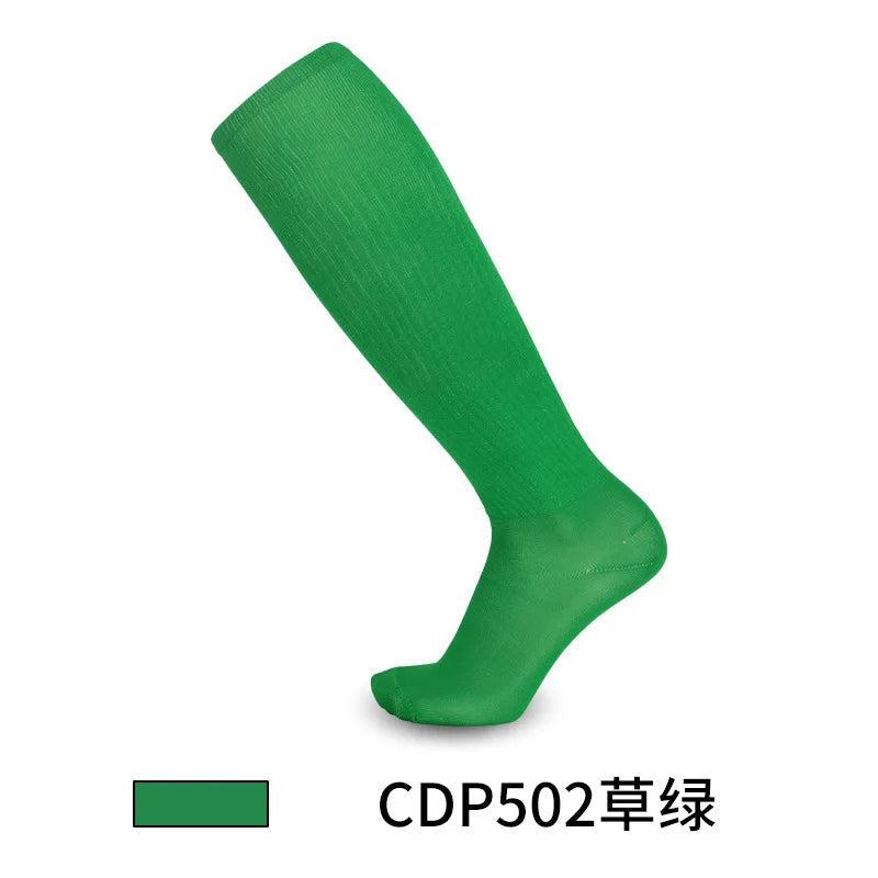 Solid Thin High Training Soccer Socks Men's Long Socks Children's Knee Socks Peaceful Pleasures Health and Wellness football socks 7 foot leghth18-23.5