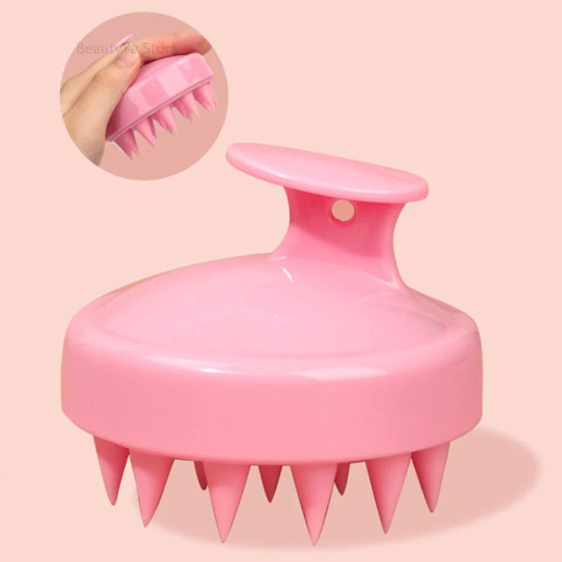 Silicone Scalp Massage Comb – Soft Shampoo Brush Hair Care