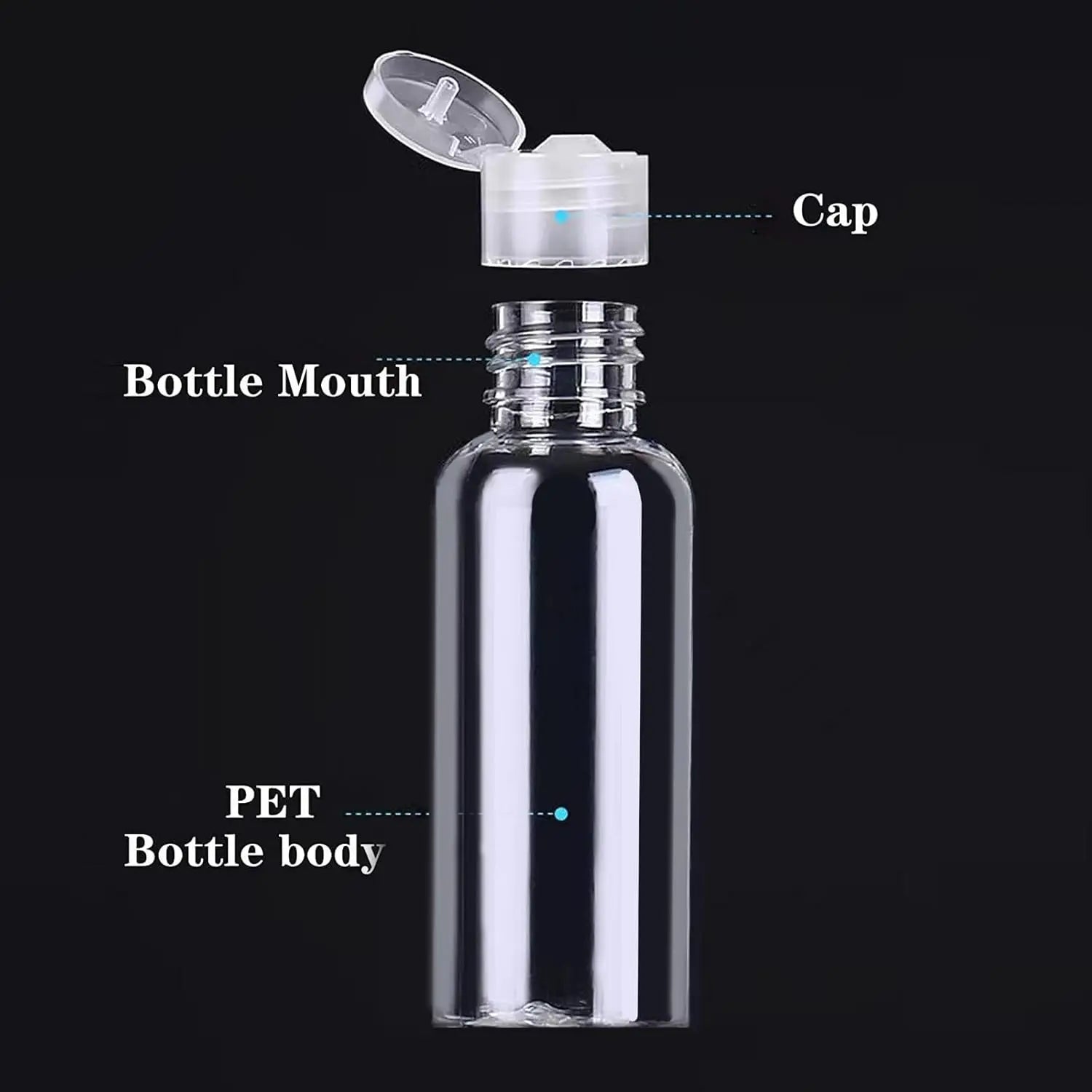 Clear Squeezable Travel Bottles - TSA Approved & Leak-Proof Toiletry Containers for Liquids Peaceful Pleasures Health and Wellness