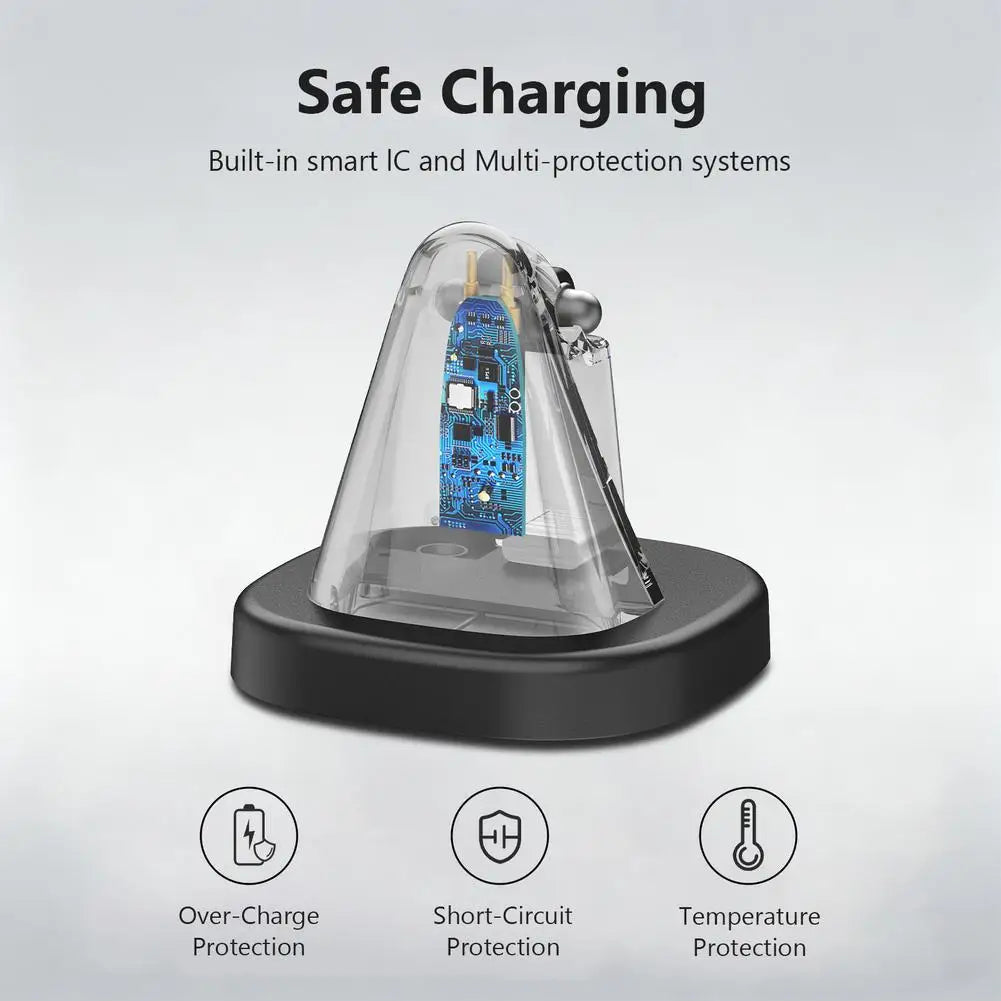 For Ray Ban Meta Charging Dock, Safe Charging Chip, Smart AI Glasses Base, Fast Charging Mini Non-slip Portable Charging Dock Peaceful Pleasures Health and Wellness