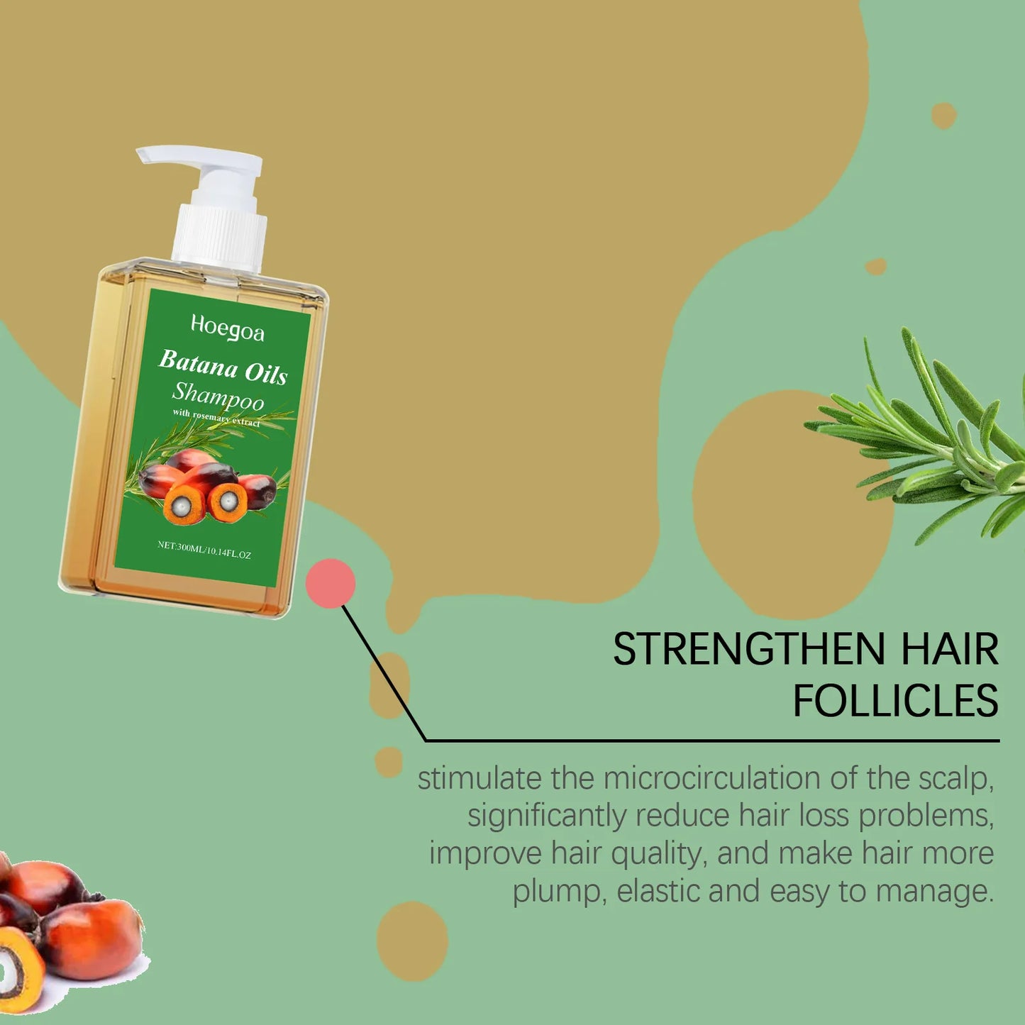 Batana Oil & Rosemary Shampoo for Hair Growth & Hair Loss