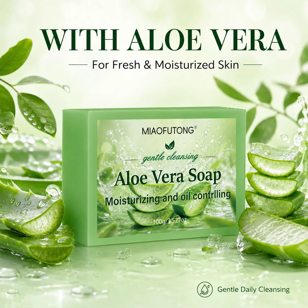 Aloe Vera & Glycerin Soap – Moisturizing Body Bar All Skin