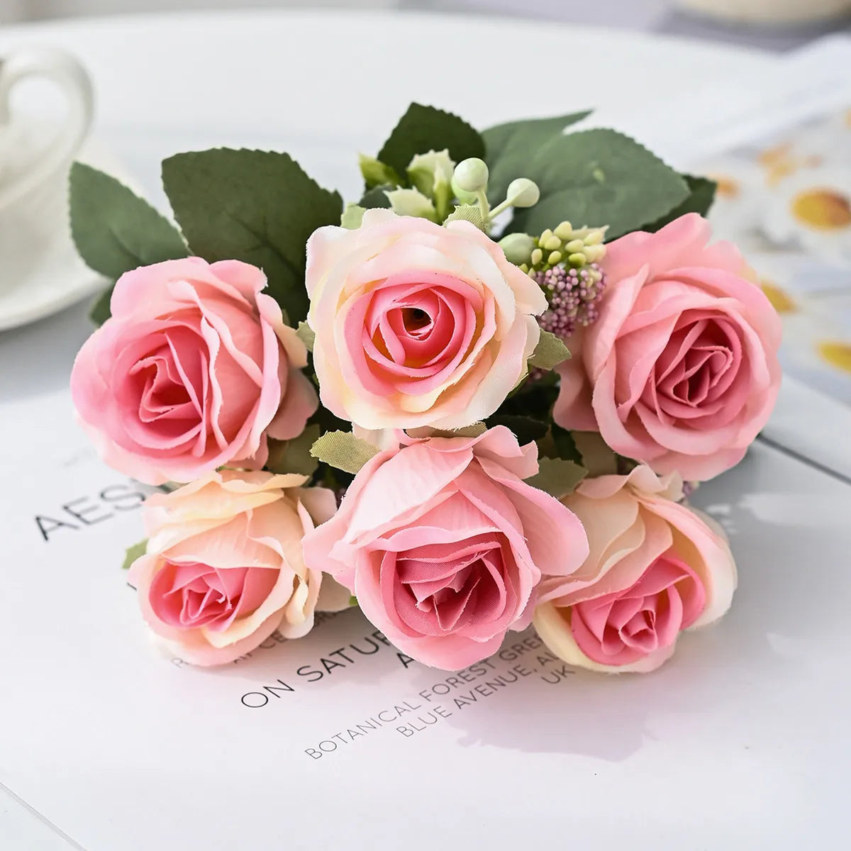 Silk Rose Artificial Bouquet | Wedding, Home & DIY Decor