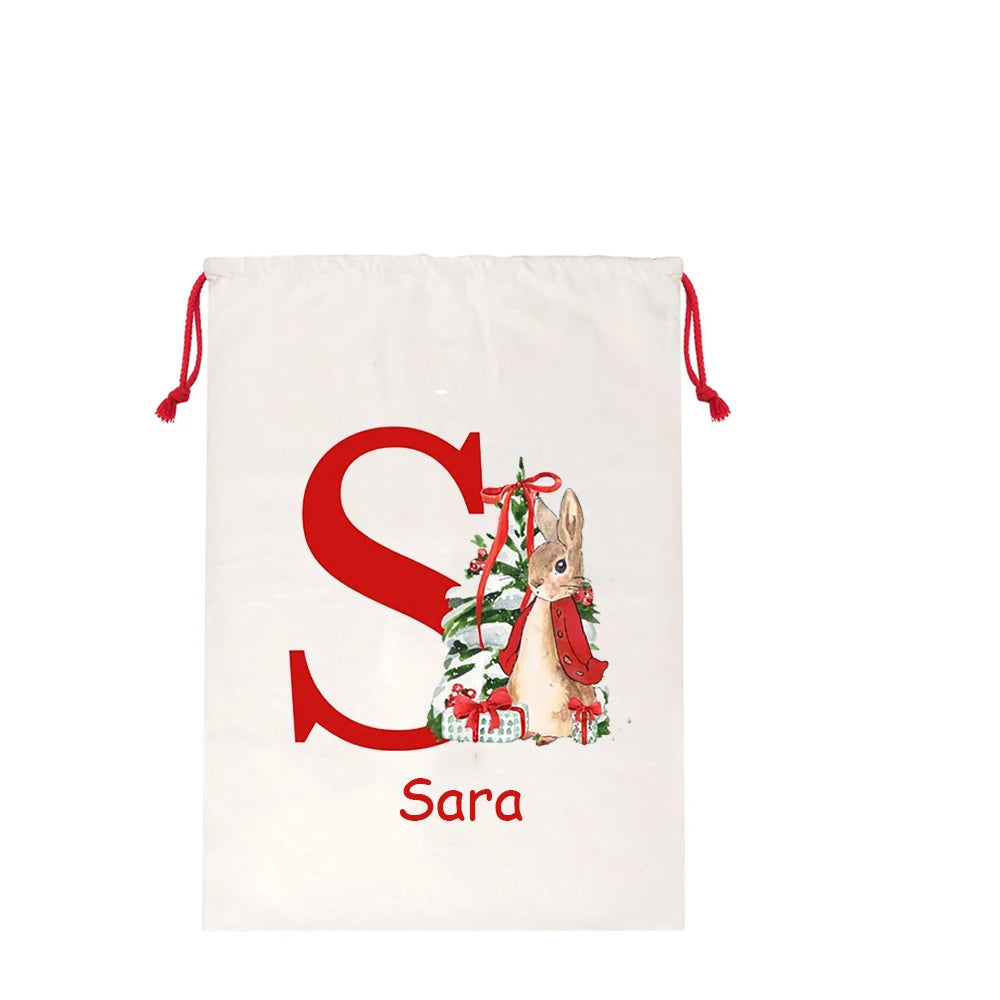 Personalised Kids Christmas Santa Sack | Custom Name Stocking Bag