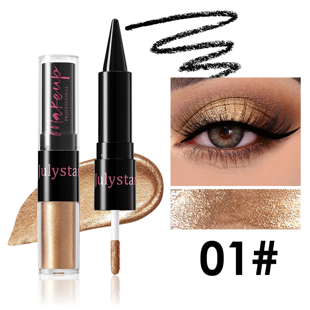 2-in-1 Glitter Metallic Liquid Eyeshadow & Eyeliner Pen