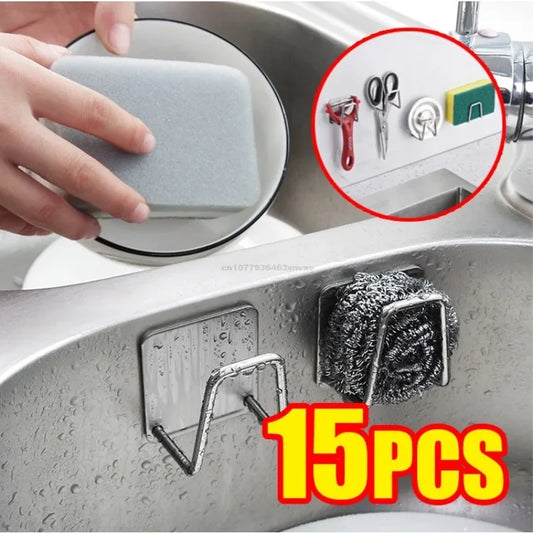 Stainless Steel Sponge Holder | Self-Adhesive Sink Organizer Sink Sponge Holder Oasis Select