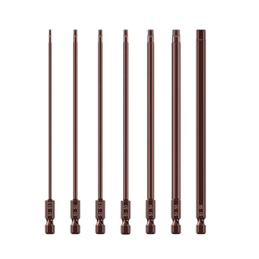 Hex Screwdriver Bits Alloy Steel Magnetic Head Screw Driver Wrench Peaceful Pleasures Health and Wellness 1.5