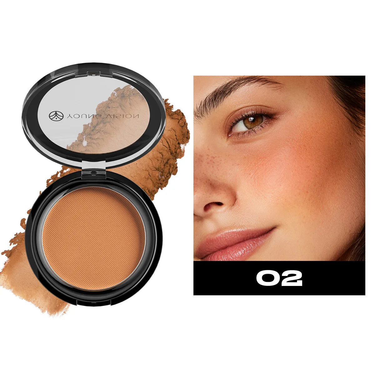 Silky Matte Bronzer & Contour Powder Palette – 6 Shades