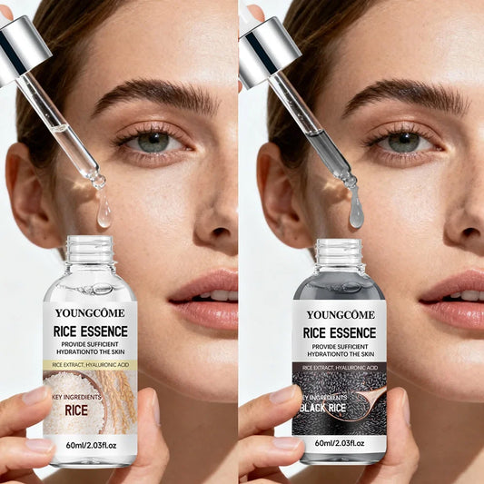 White & Black Rice Essence Serum Duo with Hyaluronic Acid Rice Essence Serum Oasis Select