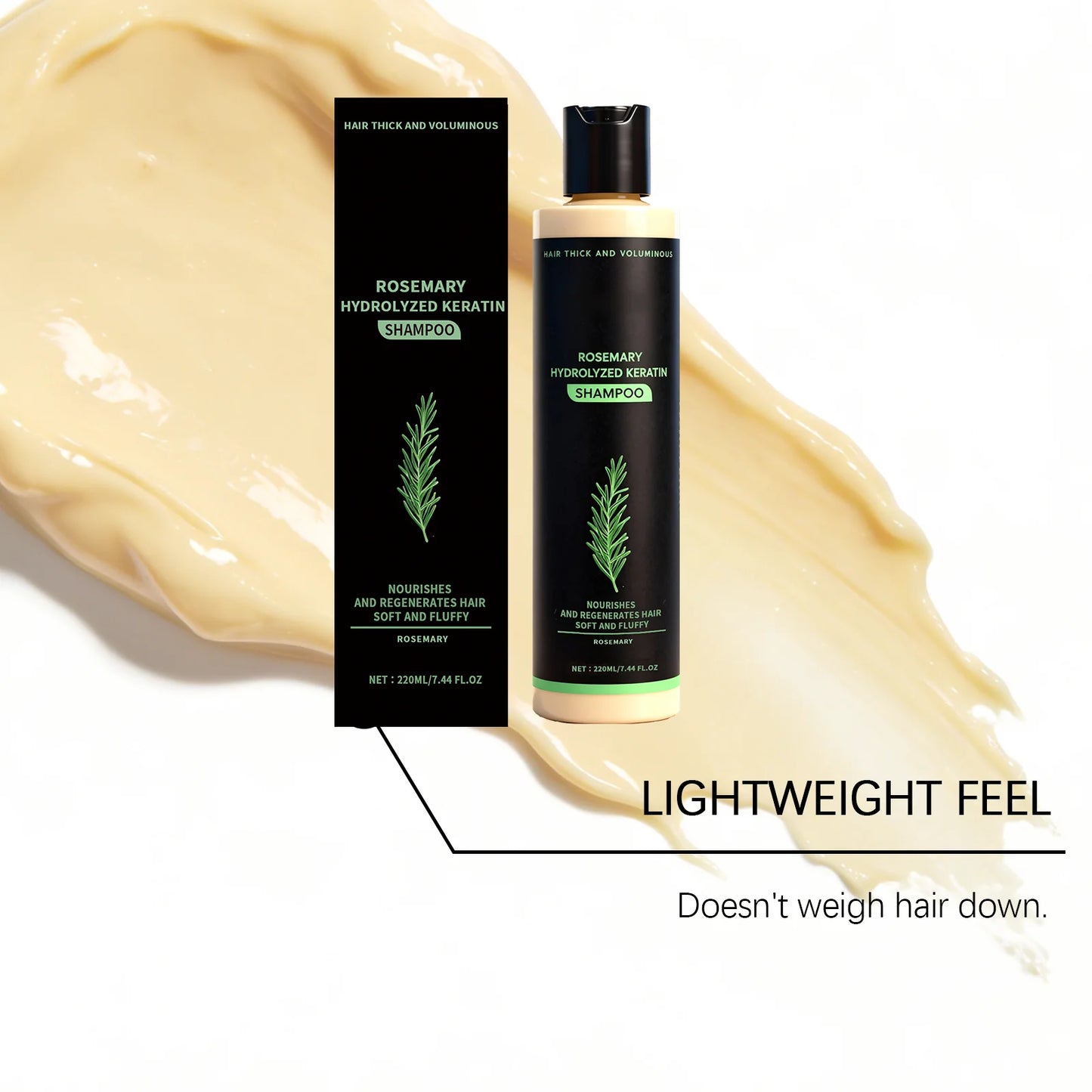 Rosemary & Keratin Volumizing Shampoo for Fine Hair 220ml