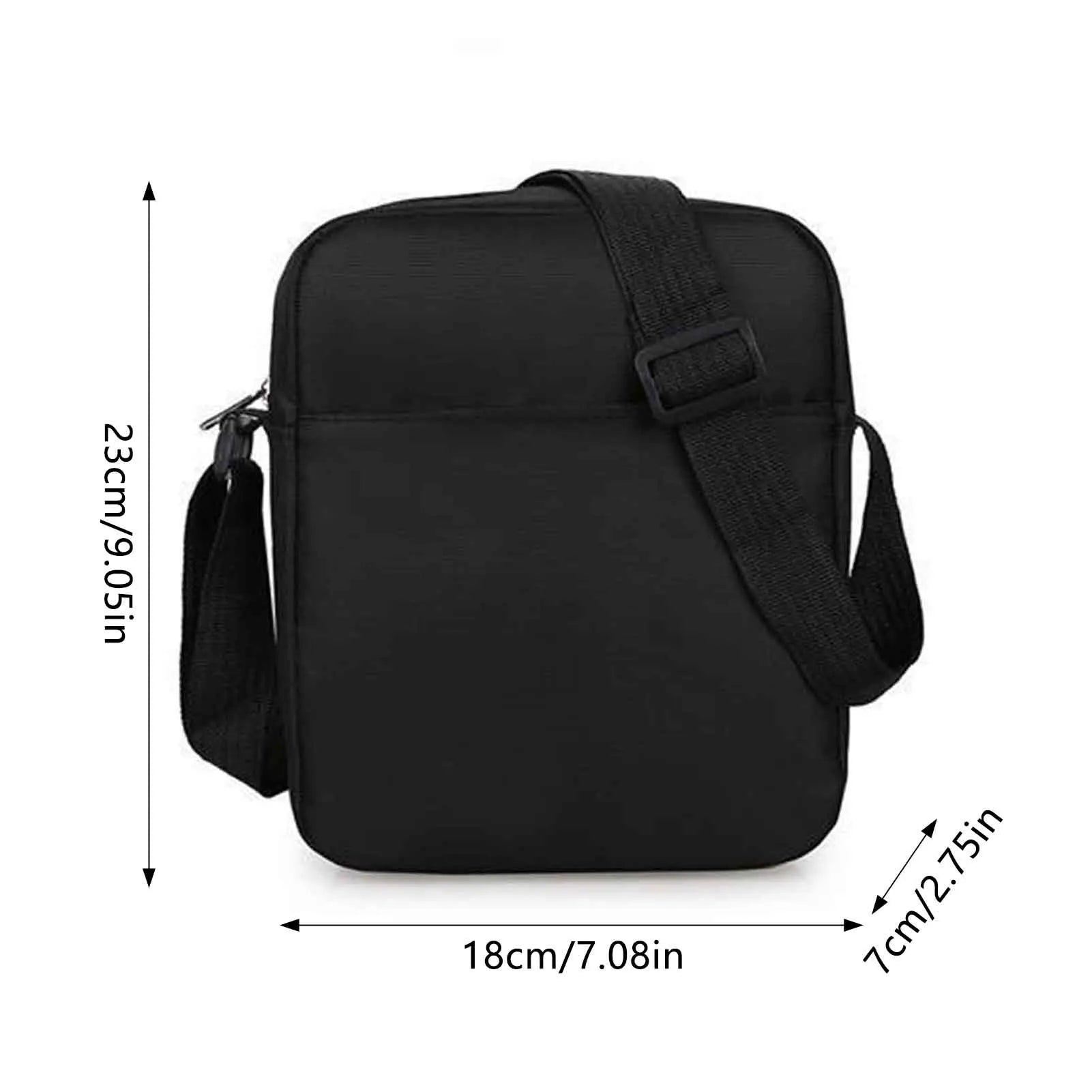 Casual Shoulder Bag for Men Bag Capacity Lightweight Material Side Sling Bag Suitable for Friend Family Neighbors Gift Peaceful Pleasures Health and Wellness