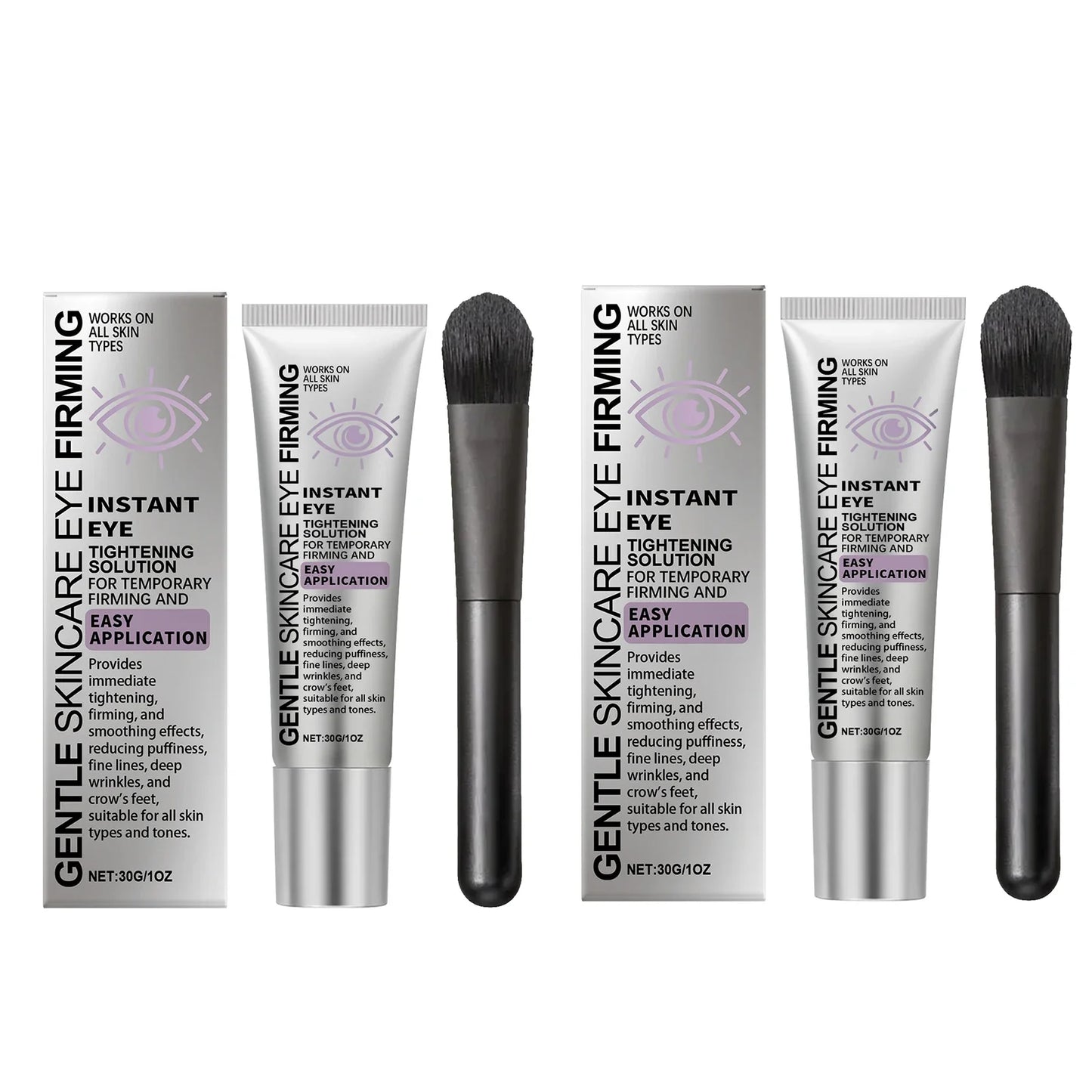Instant Tightening Eye Cream with Brush – 30g Moisturizing