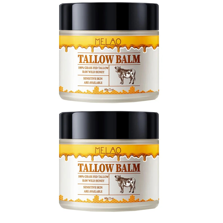 60g Beef Tallow Paste For Skin Care Beef Neck Balm Grass Fed Tallow Wild Honey Skin Moisturizer Face And Body Peaceful Pleasures Health and Wellness 60gx2 pieces