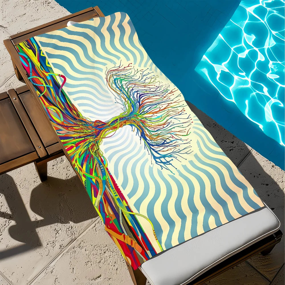 Grateful Dead Beach Towel | Quick-Dry Sports & Travel Quick-Dry Beach Towel Peaceful Pleasures Health and Wellness z3 STJ150x260CM