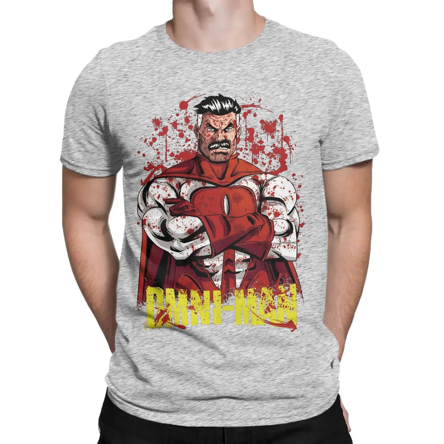 Oversized T-Shirt Summer Invincible Hip Hop T Shirts Omni Ma 100% Cotton Tshirt for Man Y2K Funny Design Short Sleeve Clothes Peaceful Pleasures Health and Wellness