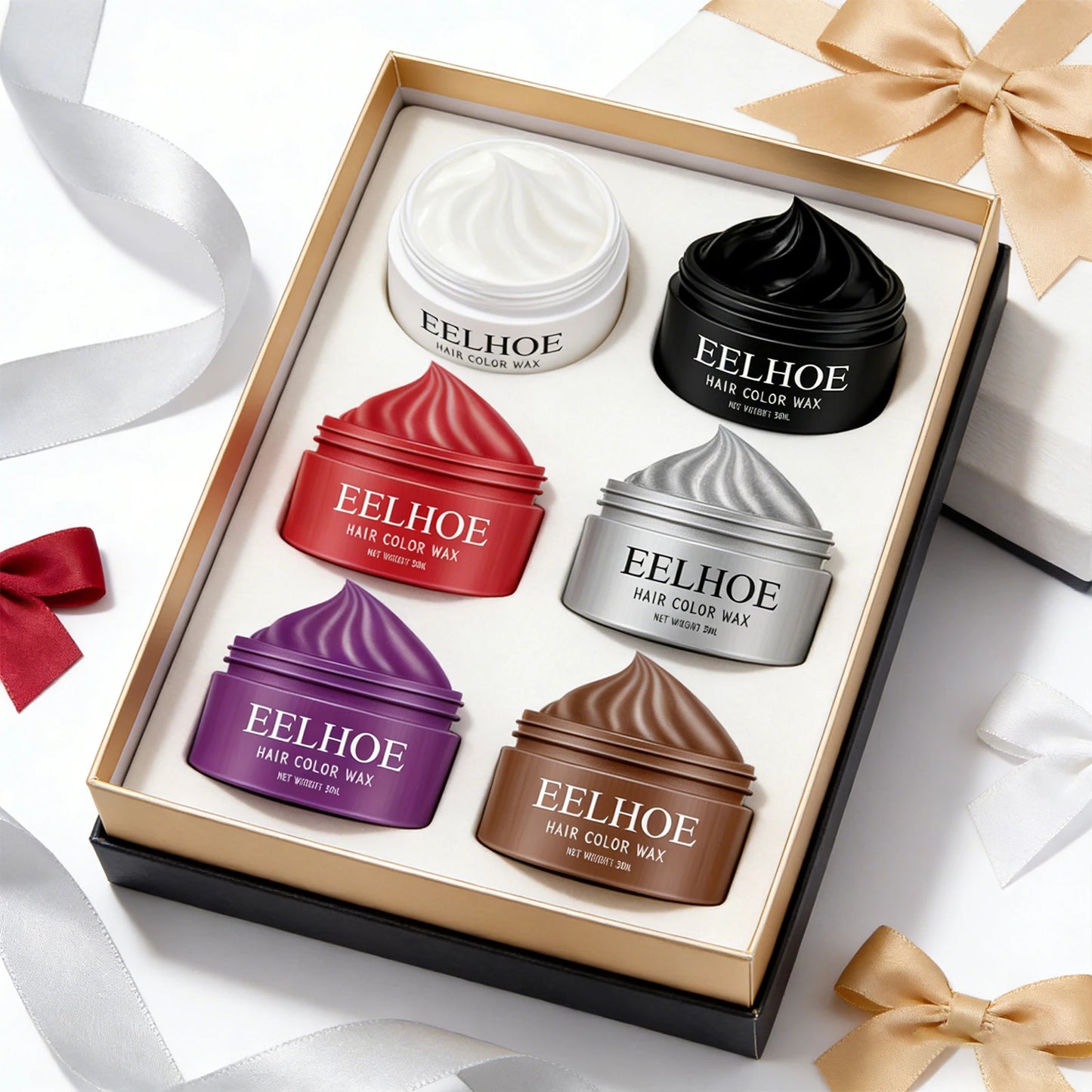 Natural Hair Color Wax Effectively Shaping Hairstyle Easy Coloring Add Personality Color Improve Hair Texture Temporary Hair Wax Peaceful Pleasures Health and Wellness