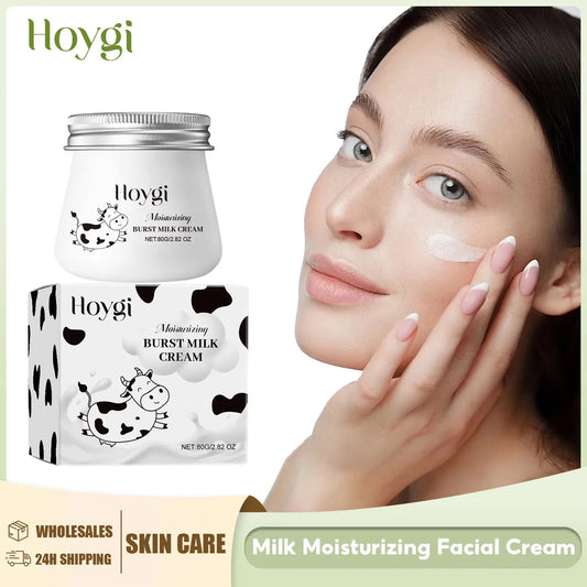 Milk Face Cream Brightening Anti Wrinkle Improve Dullness Fade Dark Spot Moisturizing Nourishing Shrink Pores Korea Cosmetics Peaceful Pleasures Health and Wellness