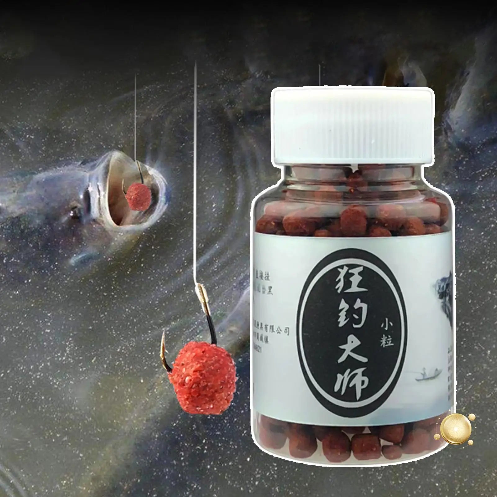 Concentrated Carp Fishing Bait Additive Fish Attractant for Freshwater Lakes Rivers, Crucian Grass Carp Herring Snapper Peaceful Pleasures Health and Wellness