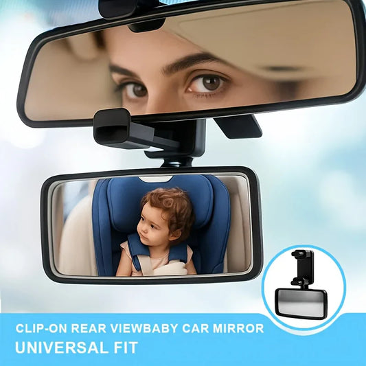 360° Car Baby Back Seat Mirror – HD Rotatable Rearview Monitor Car Baby Mirror Oasis Select 1pc