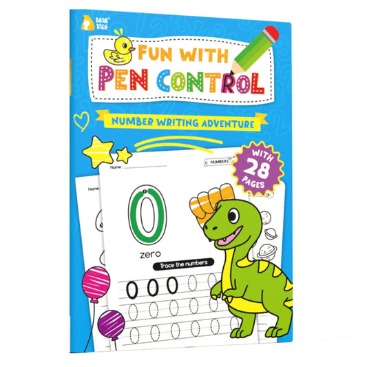 Preschool Pen Control Practice Book Kids Numbers Tracing Workbook Peaceful Pleasures Health and Wellness Default Title