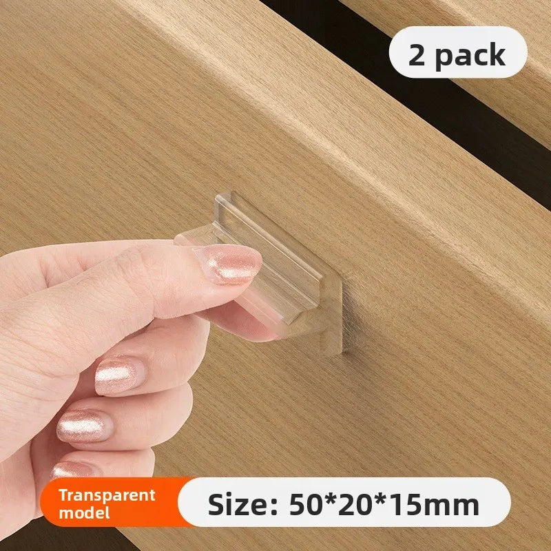 Self-Adhesive Transparent Pull Knob – No-Drill Cabinet Handle