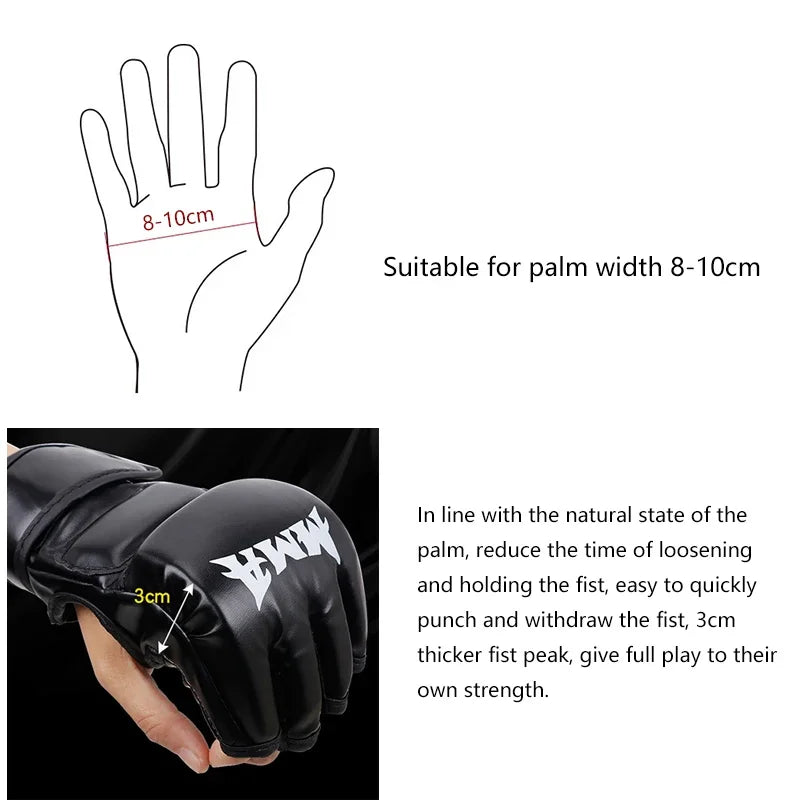 PU Boxing Training Gloves – Unisex Taekwondo Hand Gear Boxing Training Gloves Peaceful Pleasures Health and Wellness