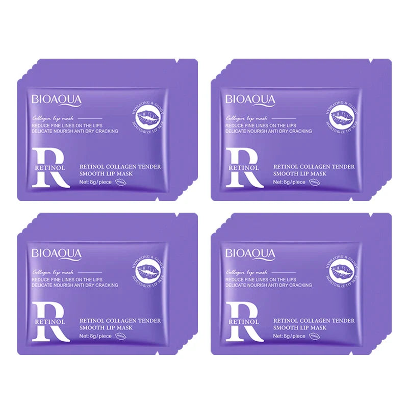 BIOAQUA Crystal Collagen Lip Mask 20pcs – Hydrating Lip Plumper