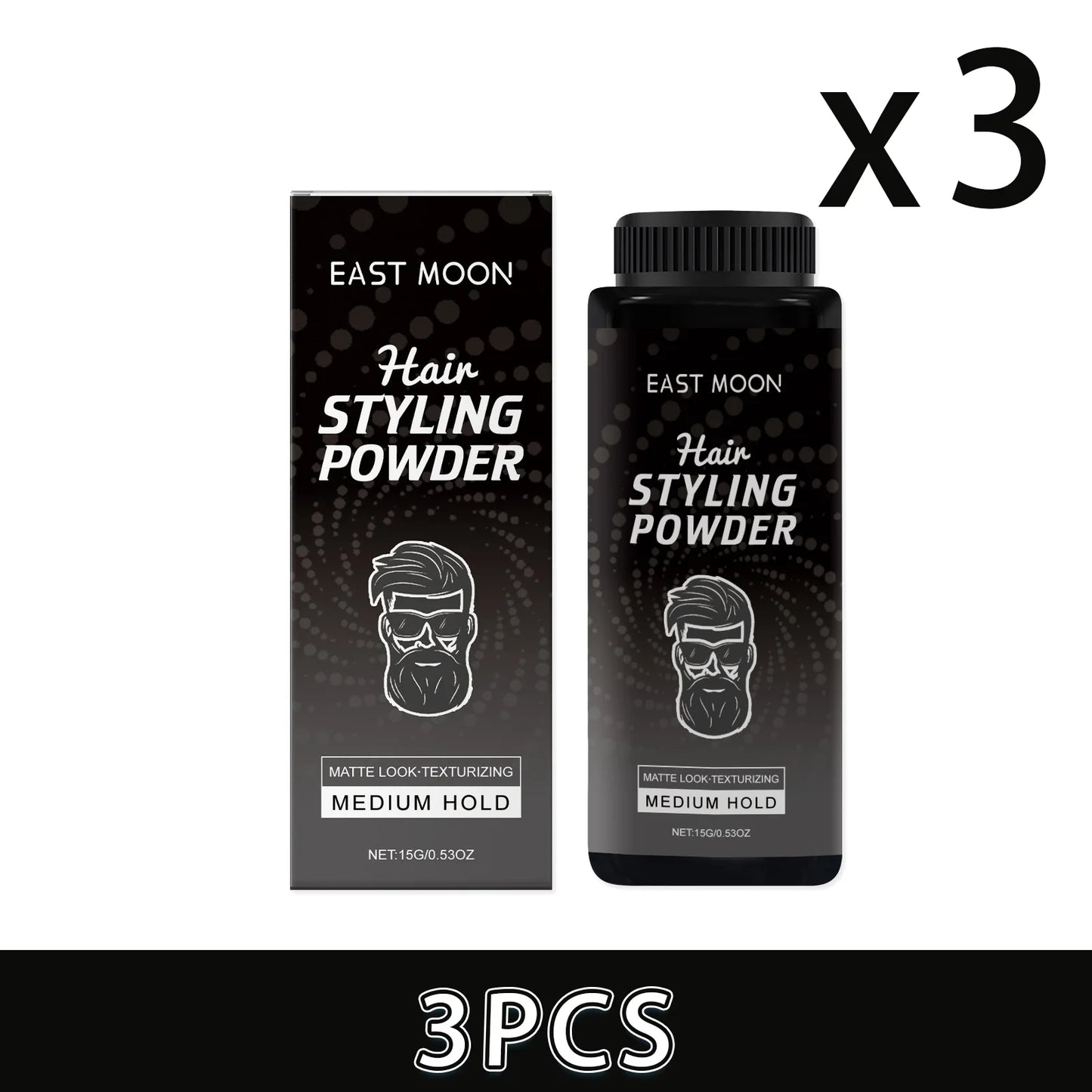Men's Volumizing Hair Styling Powder – Matte & Oil Control