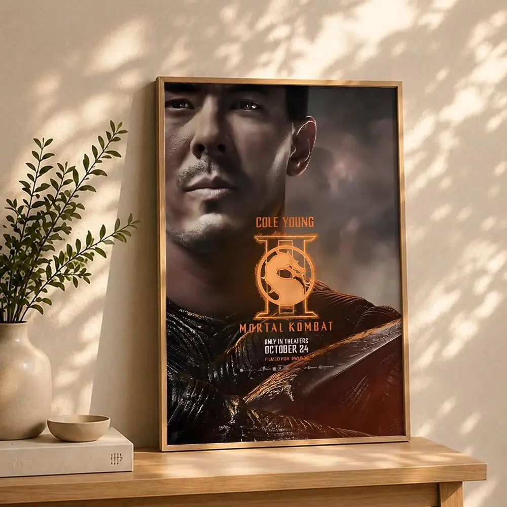 Mortal Kombat Movie Poster – HD Self-Adhesive Waterproof Wall Art Wall Art Poster Peaceful Pleasures Health and Wellness