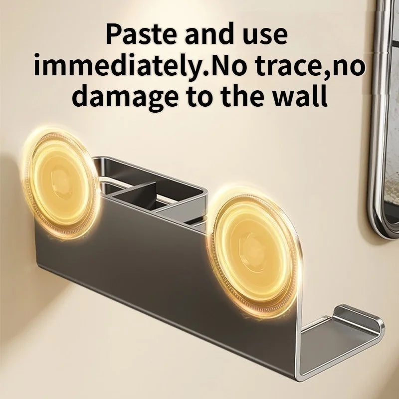 No-Drill Suction Cup Hair Dryer Holder | Bathroom Wall Hanger