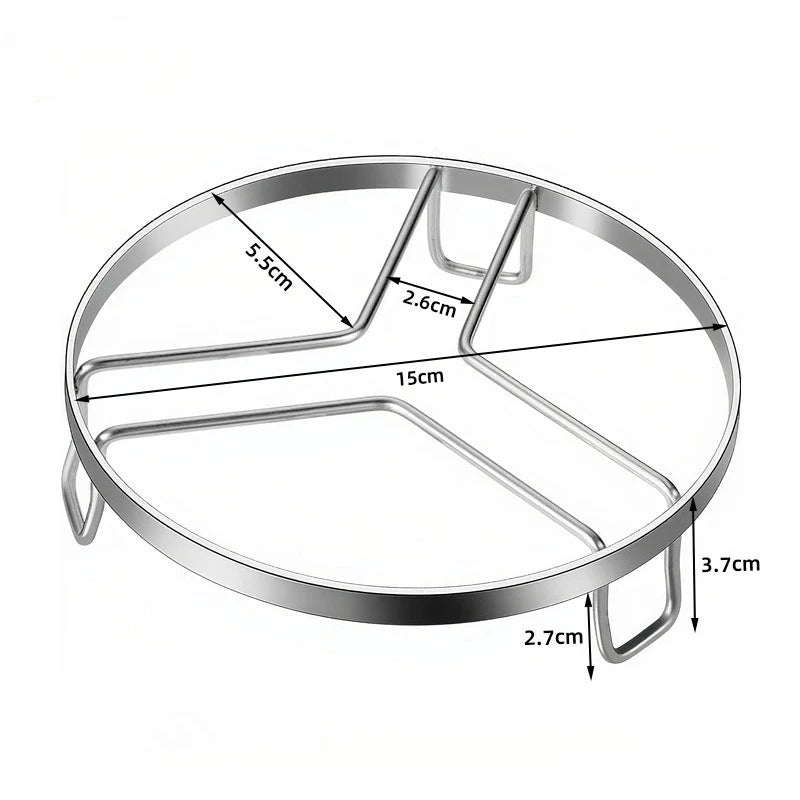Stainless Steel Stackable Steamer Rack | Round Pot Pan Rack