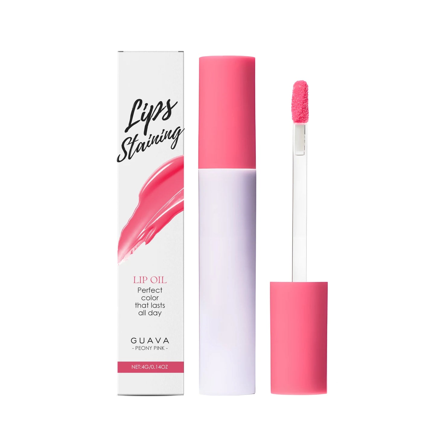 Mirror Lip Oil Gloss Moisturizing Sexy Lips Plumper Long Lasting Waterproof Non-stick Cup Easy to Paint Makeup Lip Cosmetics 4g Peaceful Pleasures Health and Wellness GUAVA