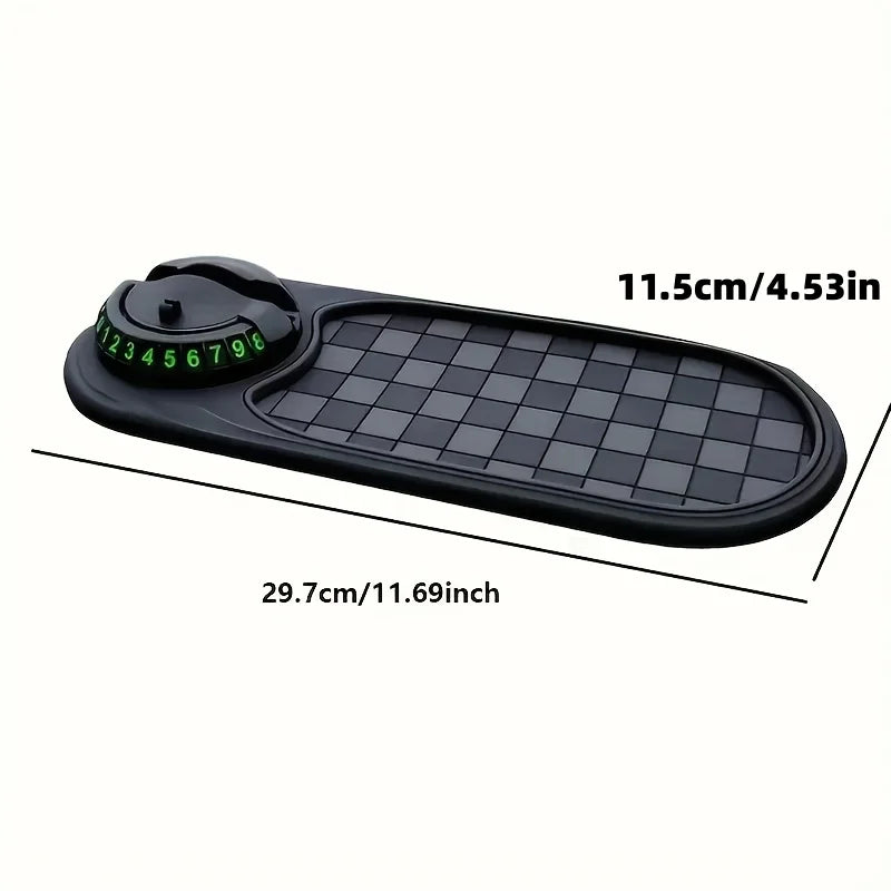 1-Piece Car Parking Sign Anti-Slip Mat, Mobile Phone Car Mount, Parking Sign, Car Navigation Anti-Slip Mat, In-Car Dashboard Multifunctional Support and Fixing, Essential Car Accessory Peaceful Pleasures Health and Wellness