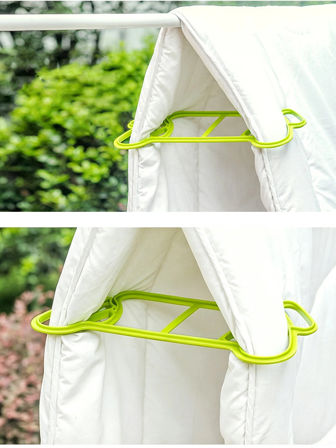 2Pcs Plastic Clothes Drying Clips for Quilts Blankets Bed Sheets Towels Curtains Outdoor Balcony Household Blanket Drying Bracke Peaceful Pleasures Health and Wellness