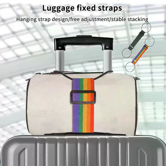Rainbow Adjustable Luggage Connector Straps – Set of 2 Luggage Connector Strap Oasis Select